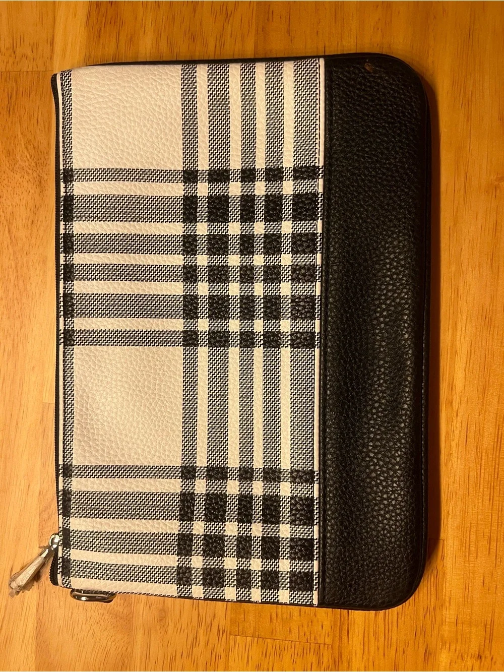 thirty-one Black and White Plaid Cosmetic Pouch